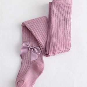 TODDLER GIRL SIZE 12-24 MONTHS NEW BOWKNOT STRETCHY SOLID DANCING LEGGINGS